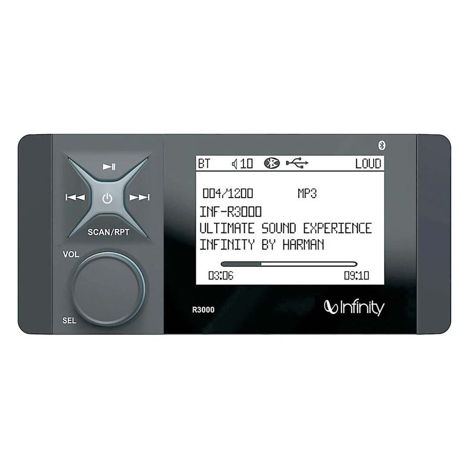 Infinity INF3000, WAKE Series Marine Digital Media Receiver w/ Bluetooth 5.0 - 220W