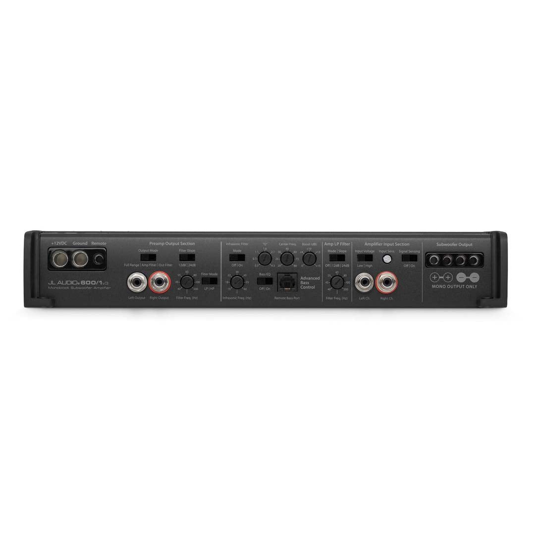 JL Audio 600/1v3, Slash Series Class-D Mono Amplifier, 600W