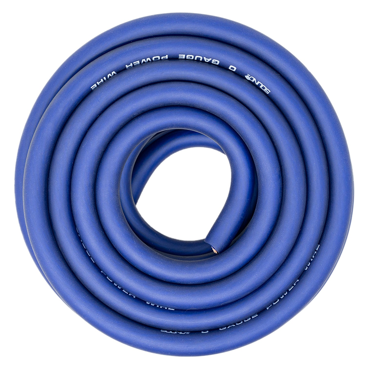 SoundBox CW0-25BL, 0 Gauge 25' CCA Amplifier Power / Ground Wire Roll, Blue