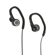 Scosche HPSC3TIBL, Sport Clip Earbuds w/ Tapit Remote And Mic (Black/Gray)