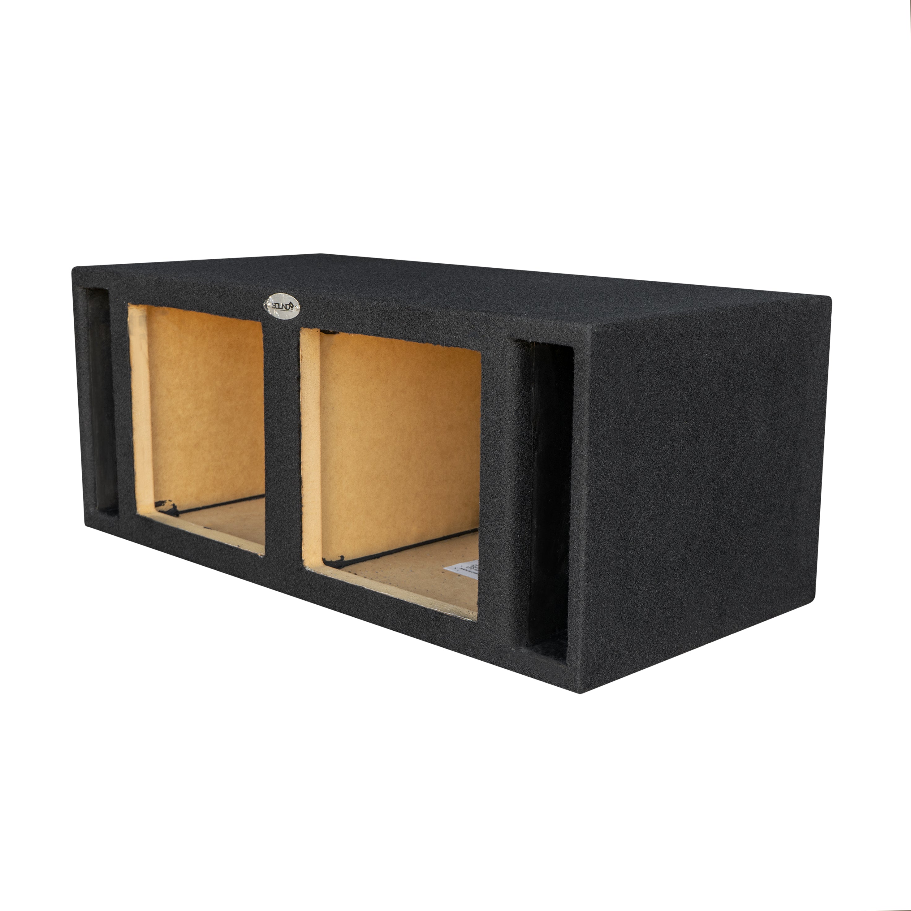 SoundBox E Series Dual 12" Vented Side Port Subwoofer Enclosure, Square
