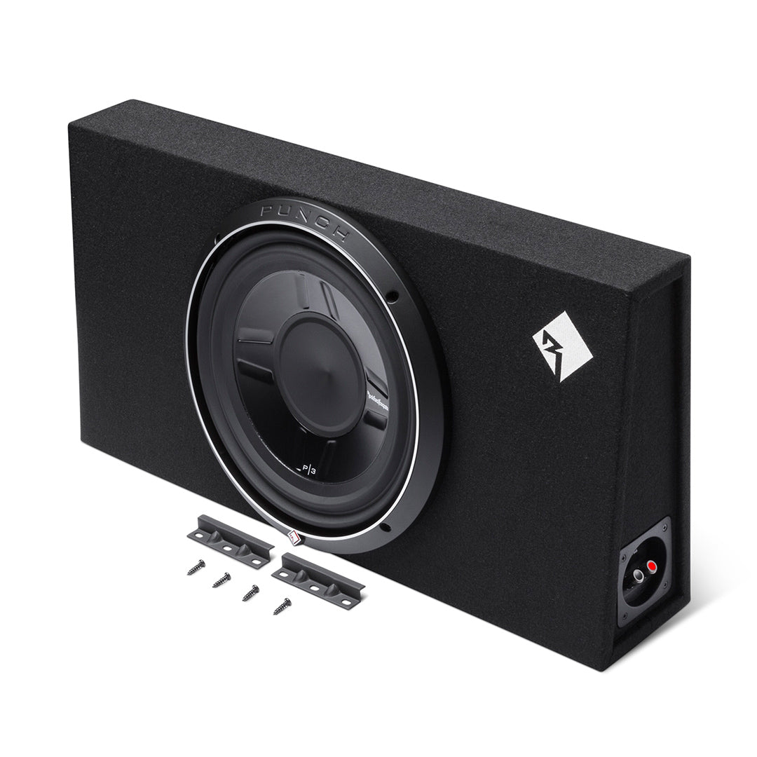 Rockford Fosgate P3S-1X12, Punch 12" Sealed Slim Loaded Enclosure, 400 Watts RMS