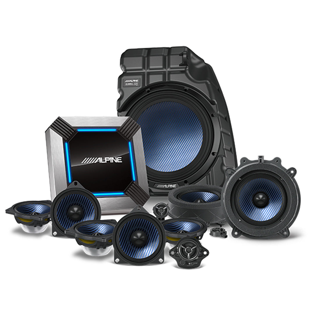 Alpine PSS-TSLA-223, Complete 11-Speaker Sound System Upgrade for Select Tesla Model 3