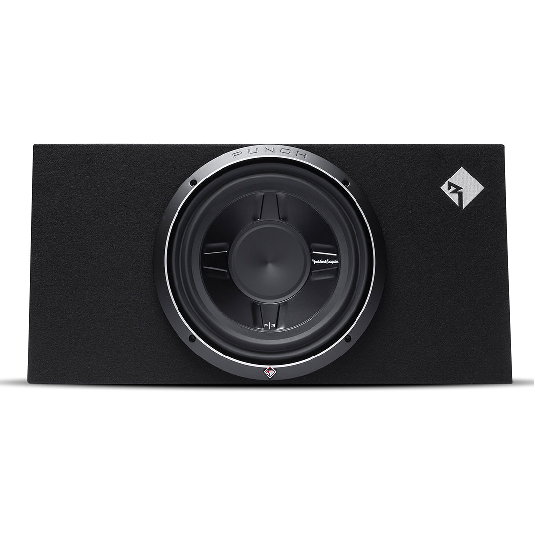 Rockford Fosgate P3S-1X12, Punch 12" Sealed Slim Loaded Enclosure, 400 Watts RMS