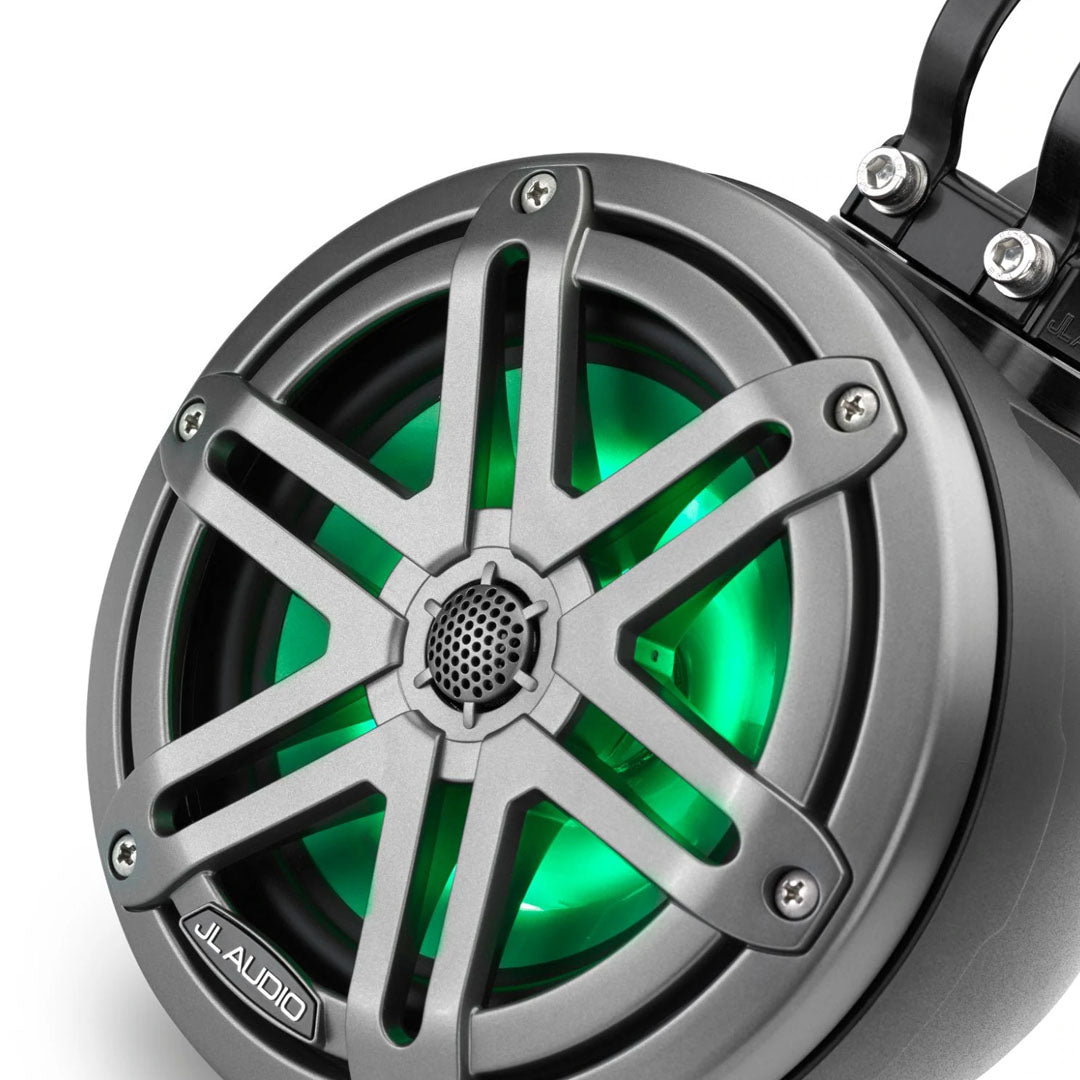 JL Audio M3-650VEX-MB-S-GM-I, M3 Series 6.5" VEX Tower Speakers with LED Lights