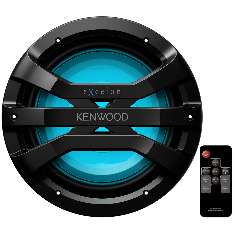 Kenwood XM1041BL, eXcelon 10" Single 4 Ohm Marine / Motorsports Subwoofer, Black