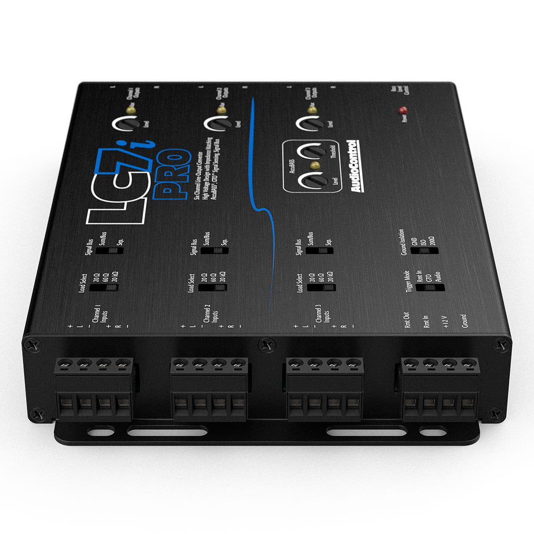 AudioControl LC7i Pro, 6 CH Line Out Converter w/ AccuBass & ACR-1 Dash Remote