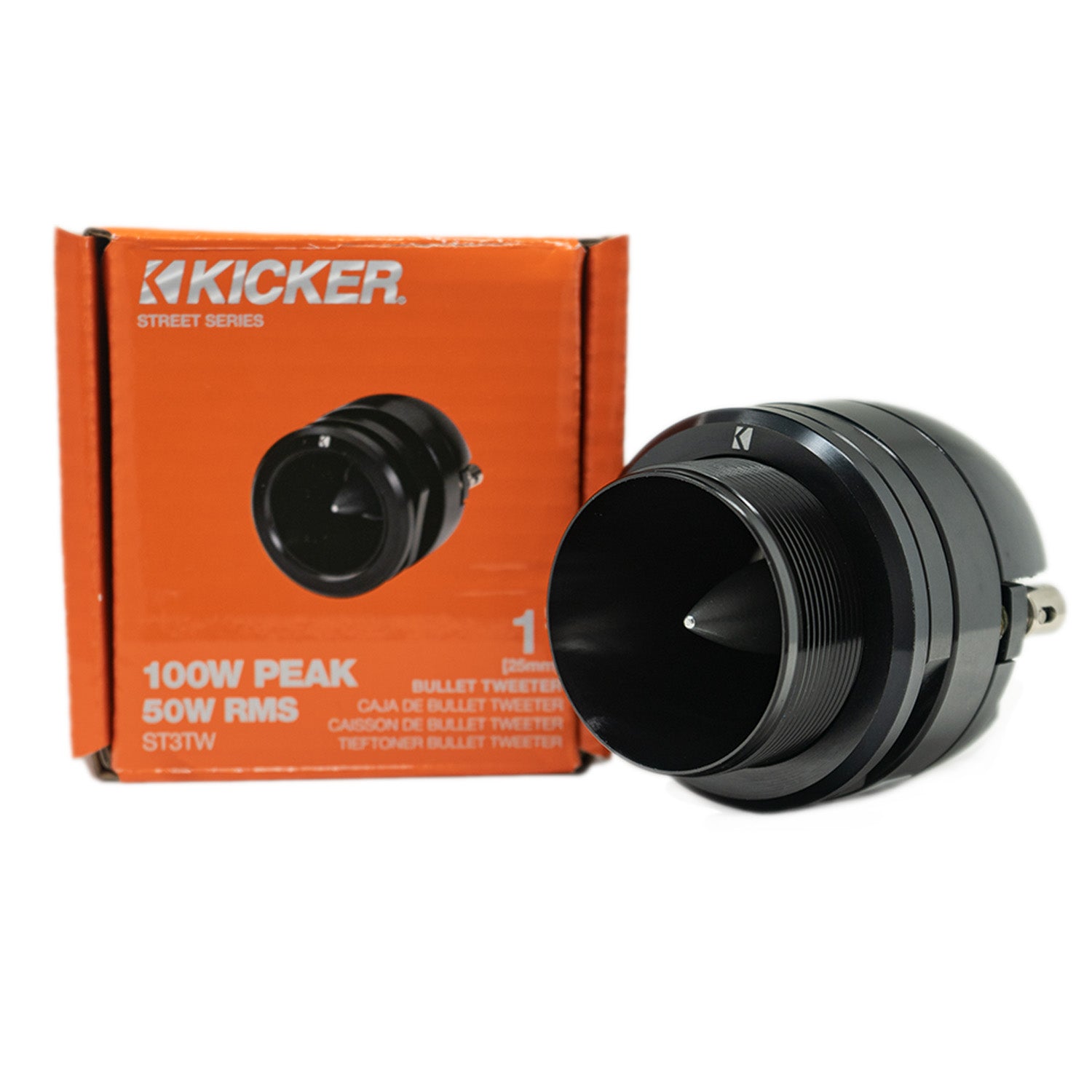 Kicker ST3TW, Street Series SPL 1" Dual Mount Bullet Tweeter (49ST3TW)