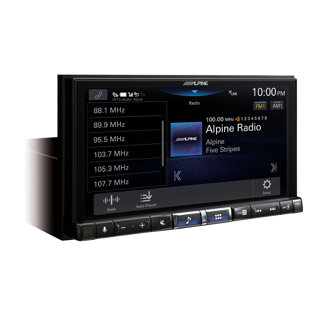 Alpine iLX-507, 7" Double DIN Hi-Res Screen Multimedia Receiver w/ Wireless Apple CarPlay and Android Auto
