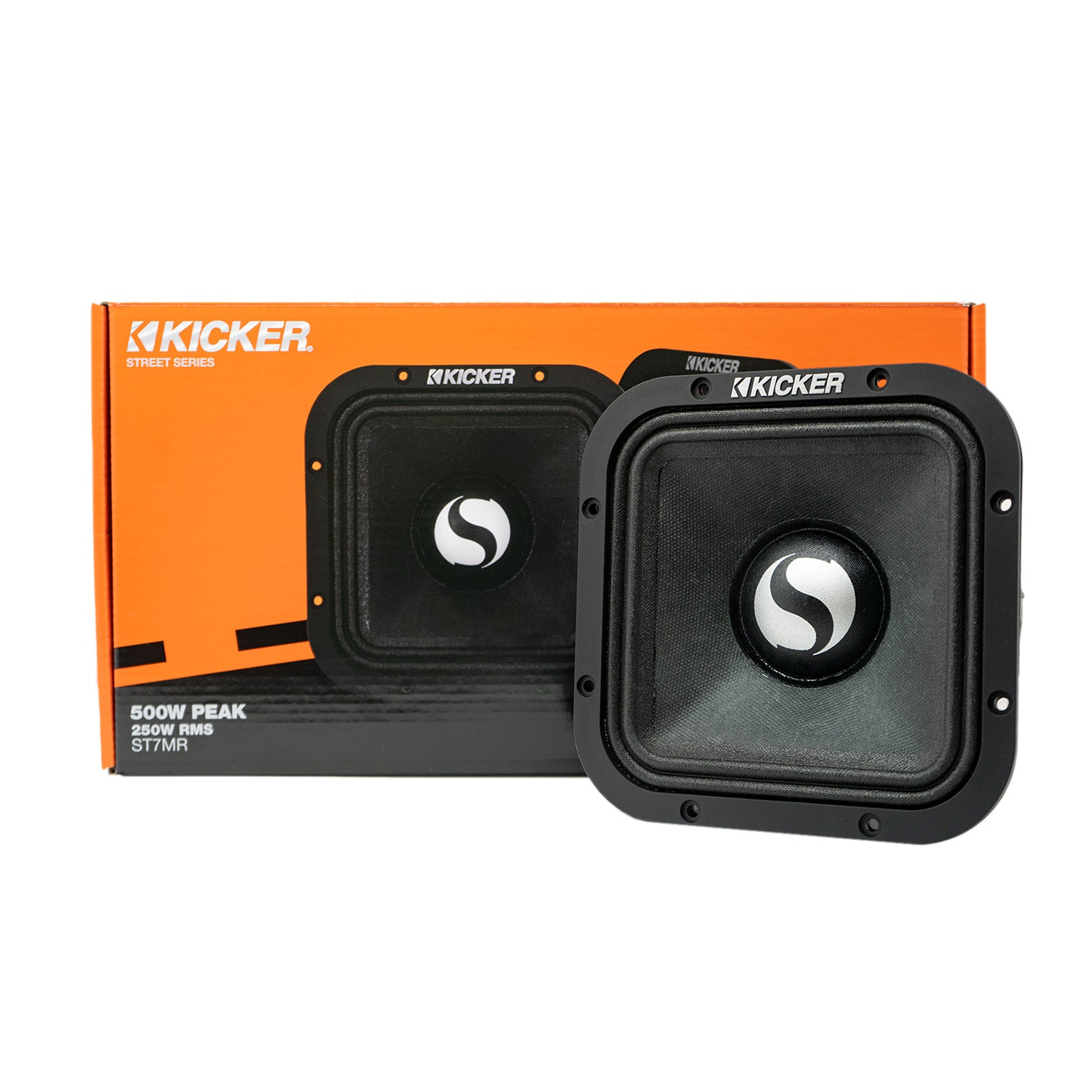Kicker ST7MR, Street Series 7" 4 Ohm Square Midrange - Pair (49ST7MR4)