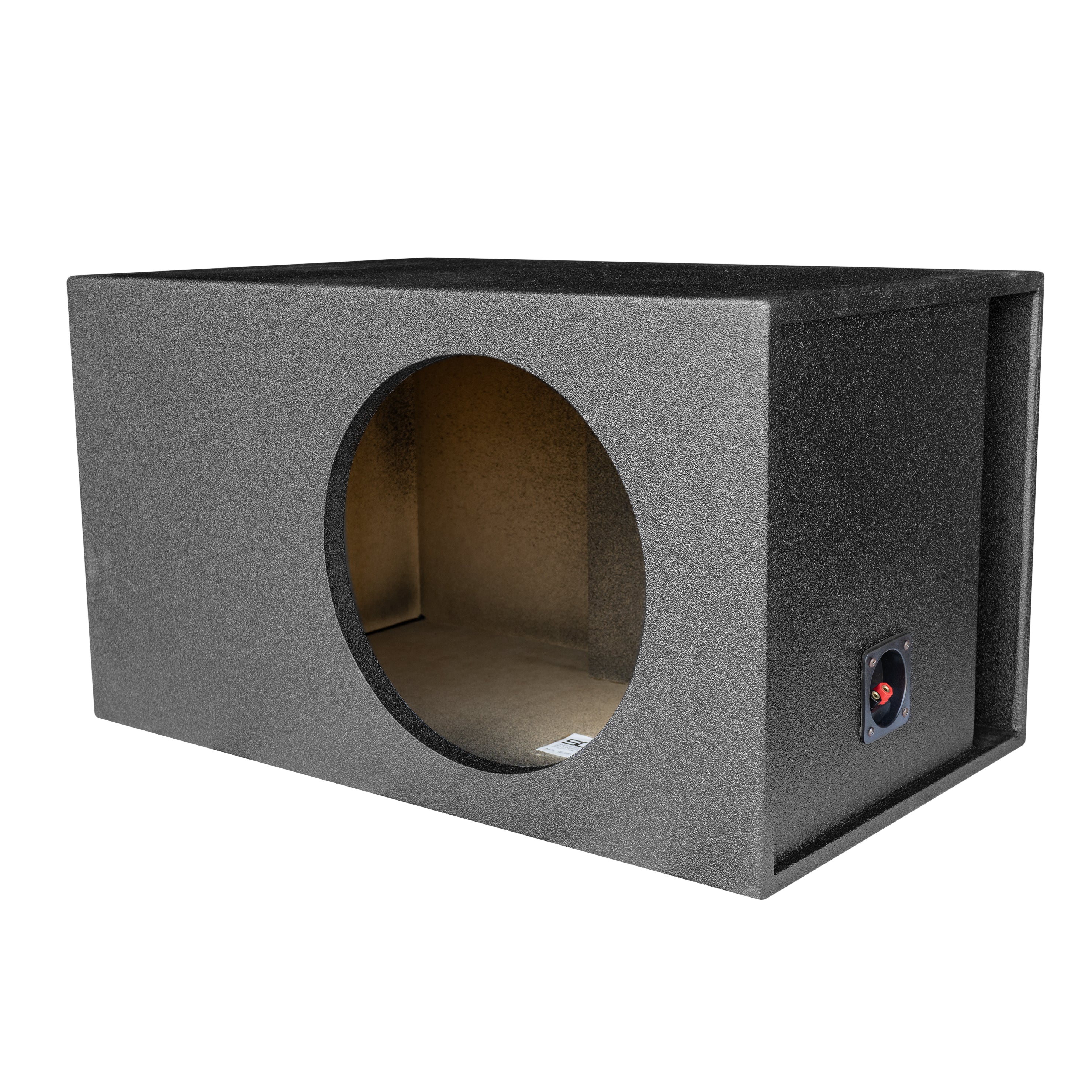 SoundBox SPL Series Single 10" Vented Subwoofer Enclosure - BedLiner Finish