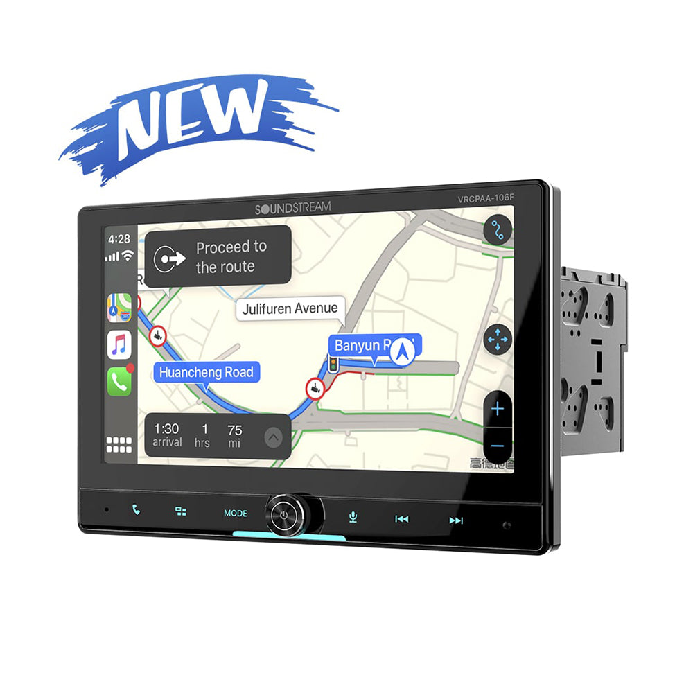 Soundstream VRCPAA-106F, 10.6" Multimedia Receiver w/ CarPlay and Android Auto