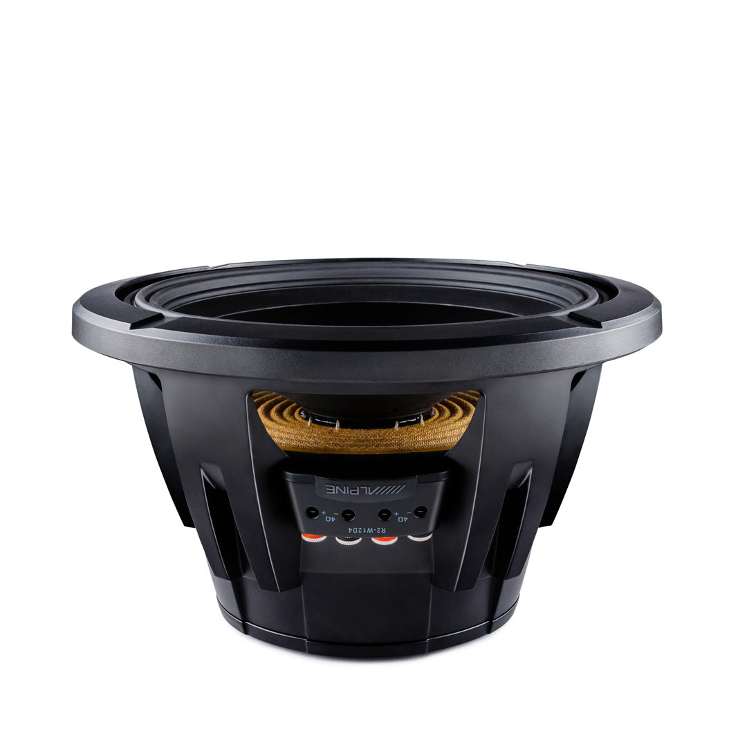 Alpine R2-W12D4, R Series 12" Dual 4 Ohm Voice Coil Subwoofer