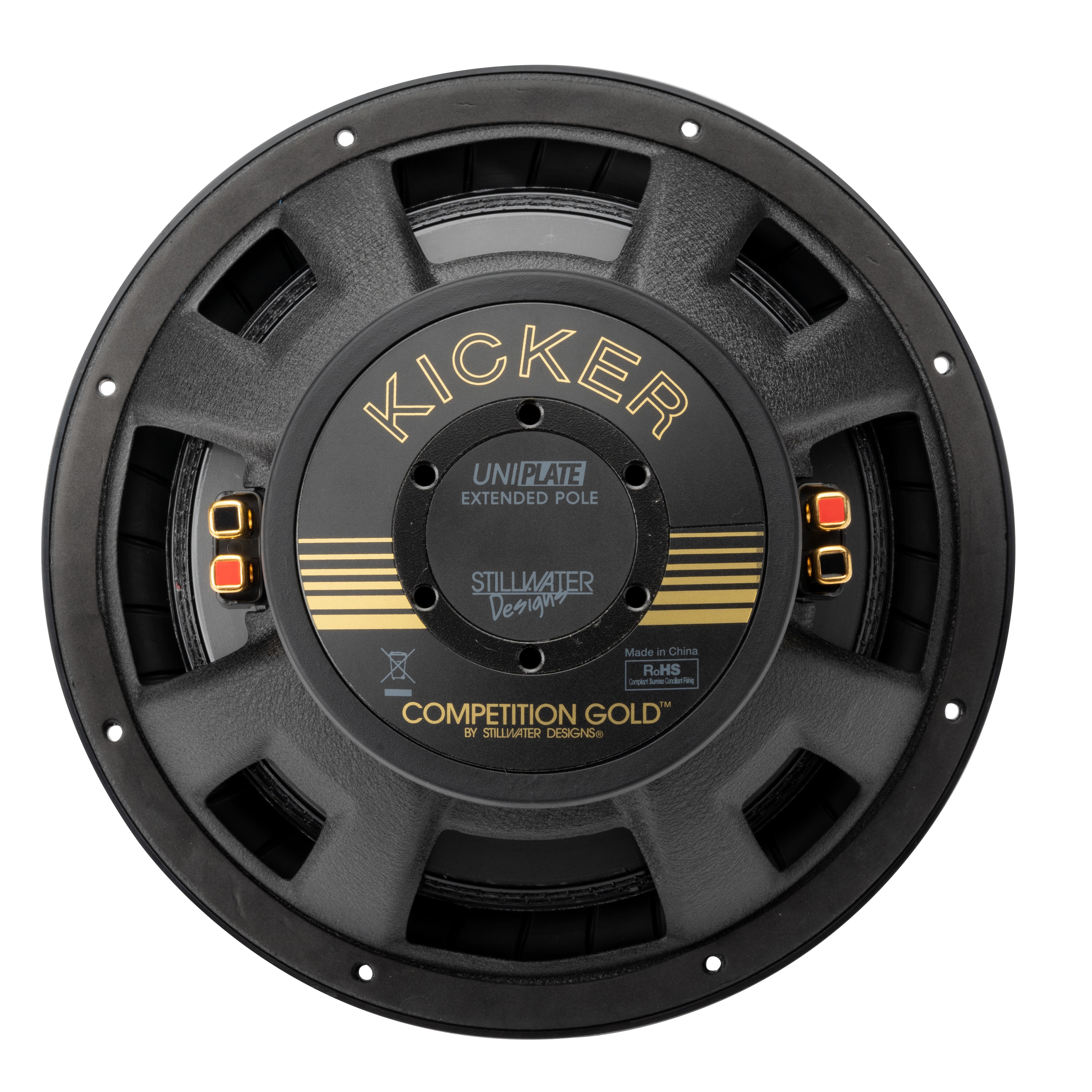 Kicker GOLD124, Gold 50th Anniversary 12" DVC 4 Ohm Subwoofer, 500W (50GOLD124)