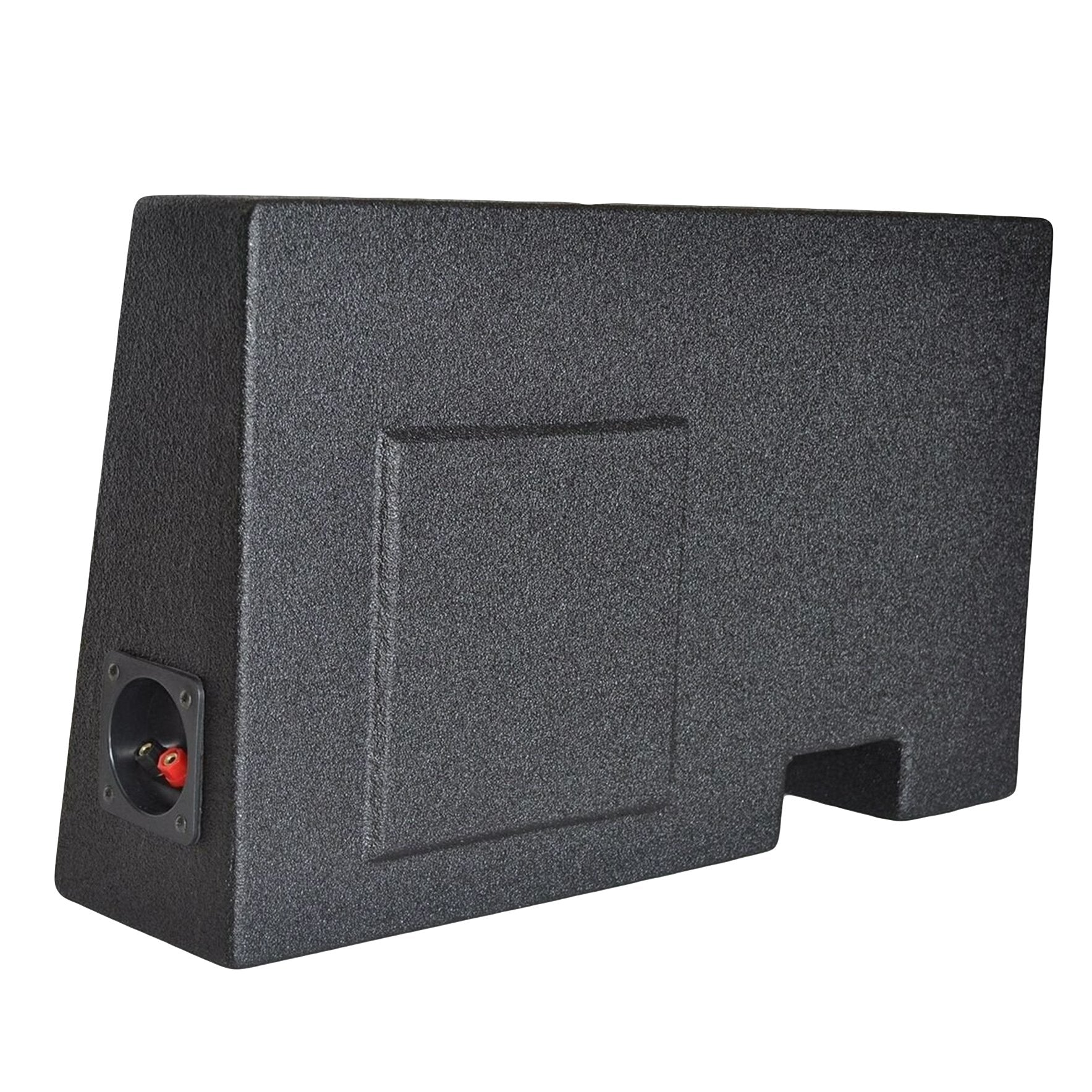 SoundBox Ford F250/F350 SuperDuty (CrewCab) 2017-2019 Single 10" Upfire Subwoofer Enclosure, BedLiner Finish