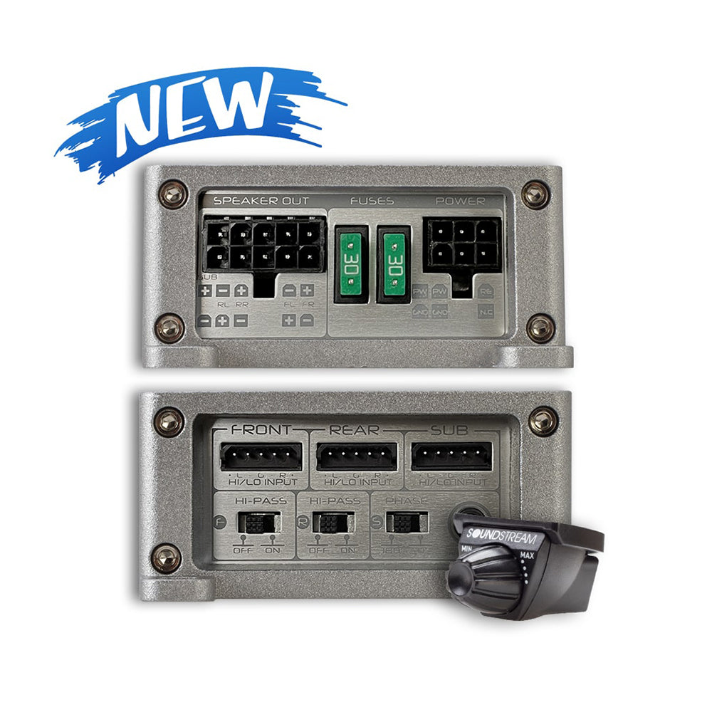 Soundstream ST5.1300D, Stealth 5 Channel Class D Ful Range Amplifier, Micro Size - 1300W