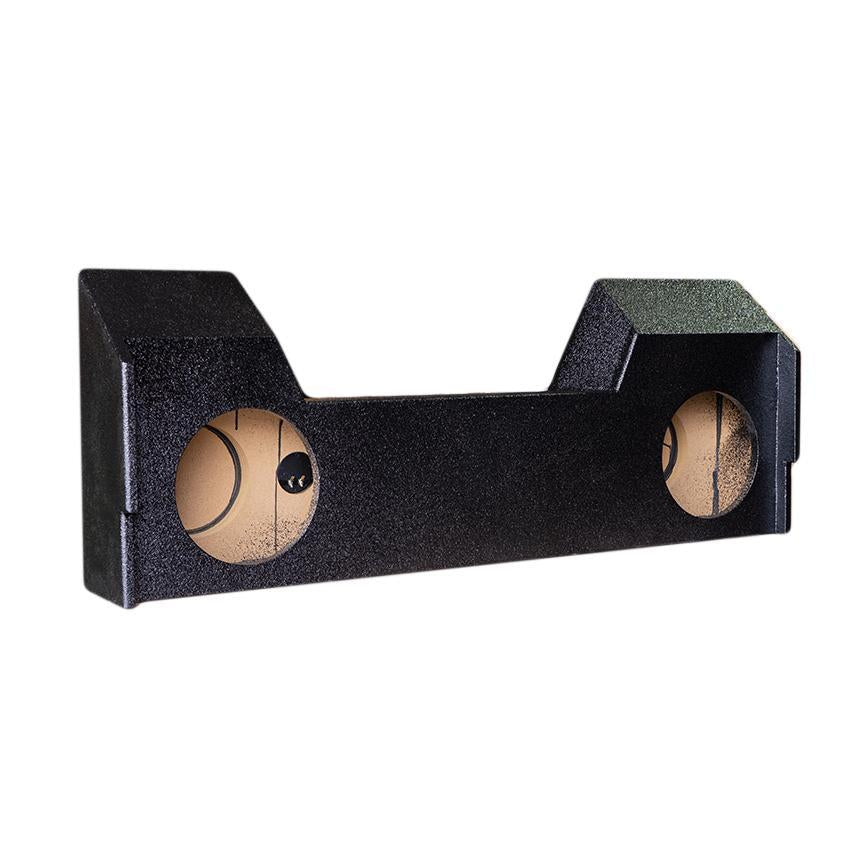 SoundBox Ram Crew Cab 2019-UP Dual 10" Downfire Subwoofer Enclosure, BedLiner Finish