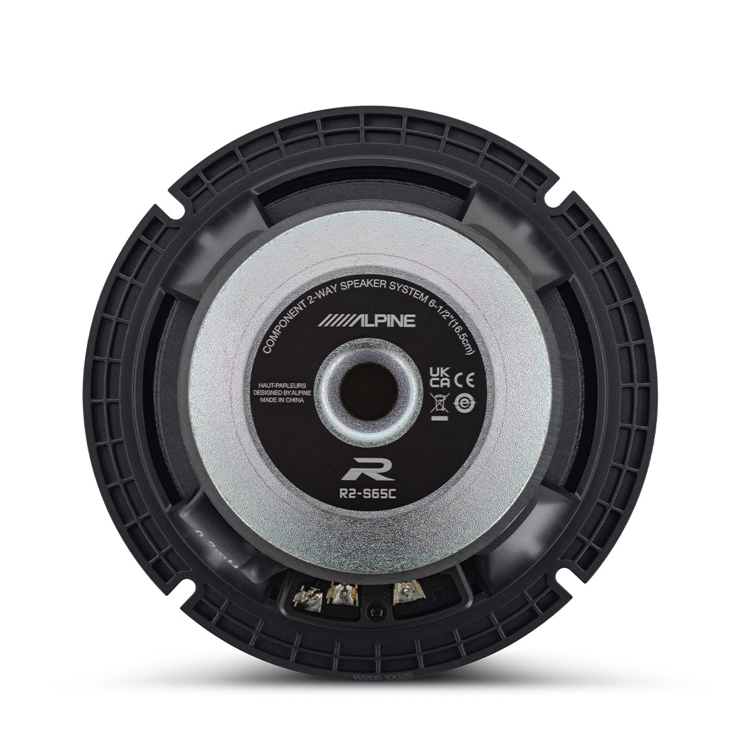 Alpine R2-S65C, R Series 6.5" 2-Way Hi-Res Component Speakers - 300W