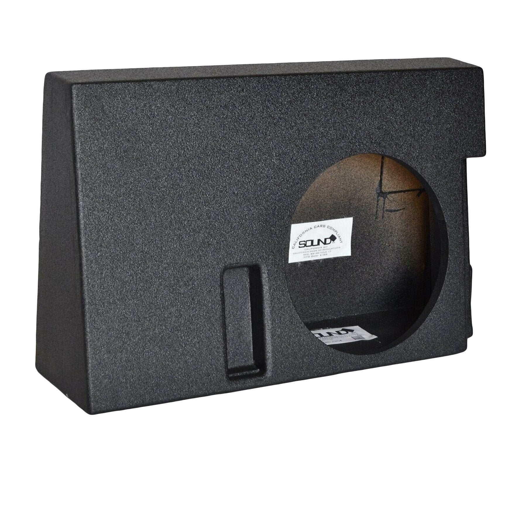 SoundBox Toyota Tundra CrewMax 2014-2018 Single 12" Subwoofer Enclosure, BedLiner Finish