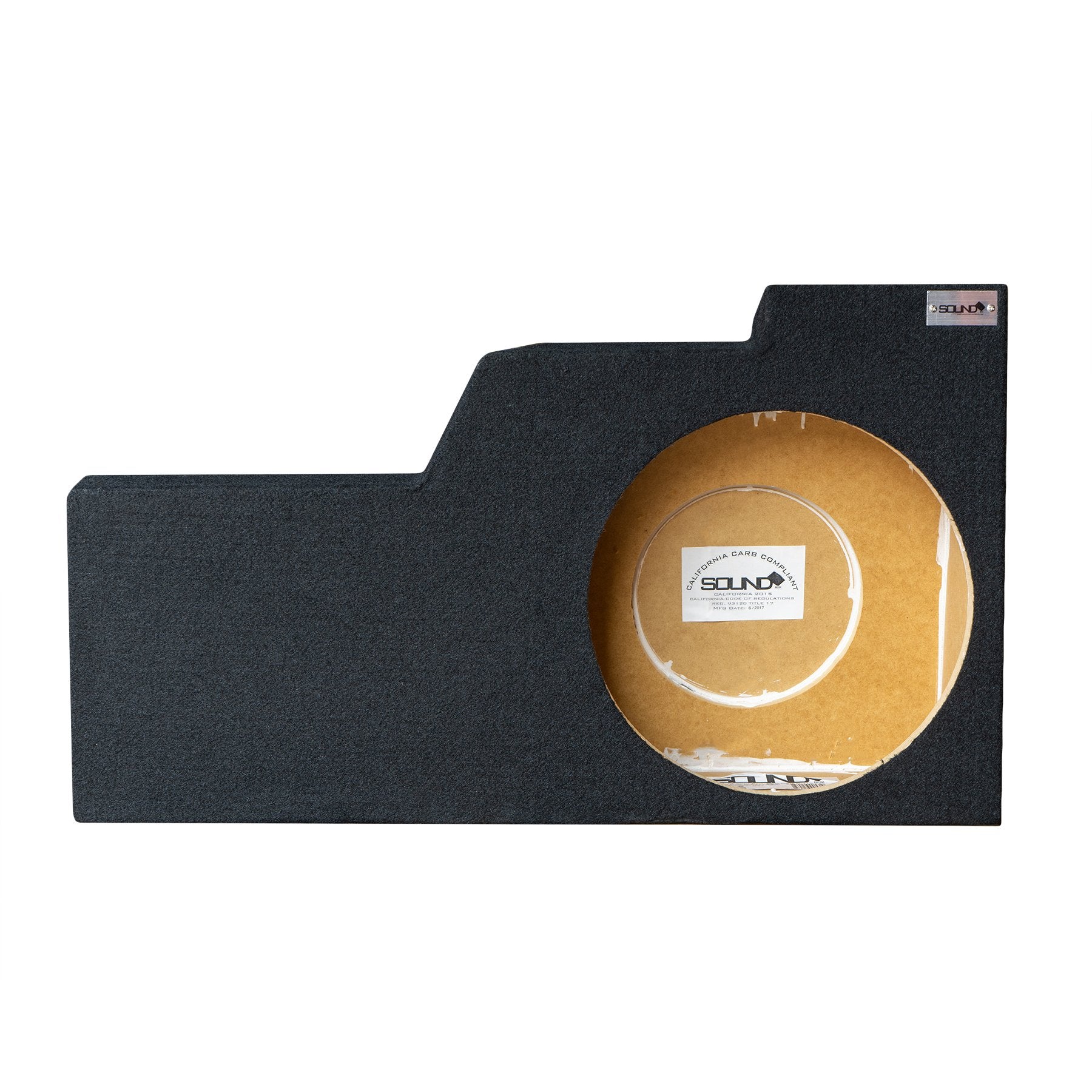 SoundBox Chevy Silverado/ GMC Sierra Double (Extended) Cab 2014-2018 Single 12" Upfire Subwoofer Enclosure