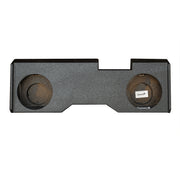 SoundBox Chevy Silverado/ GMC Sierra Crew Cab 2014-2018 Dual 12" Downfire Subwoofer Enclosure, BedLiner Finish