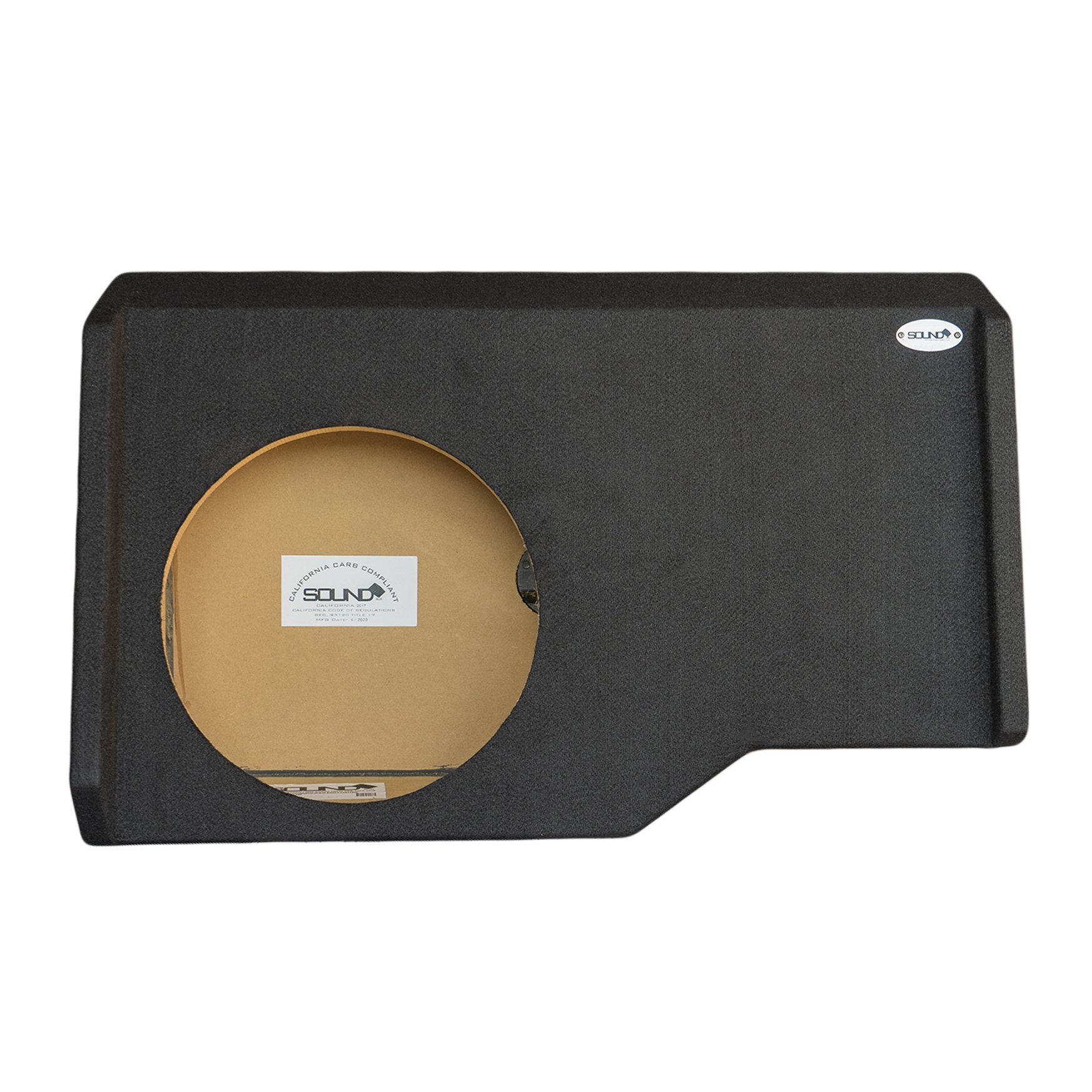 SoundBox Chevy Silverado/ GMC Sierra Crew Cab 2014-2018 Single 10" Downfire Subwoofer Enclosure