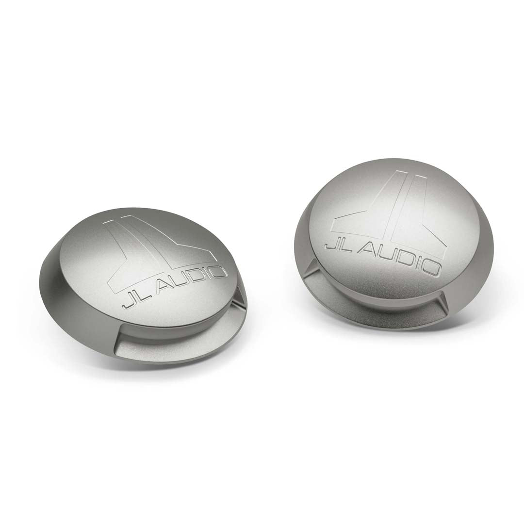 JL Audio M-LCA-C-W, Machined aluminum rear covers with LED down light for 7.7-inch ETXv3 and 6.5-inch VeX enclosed speakers