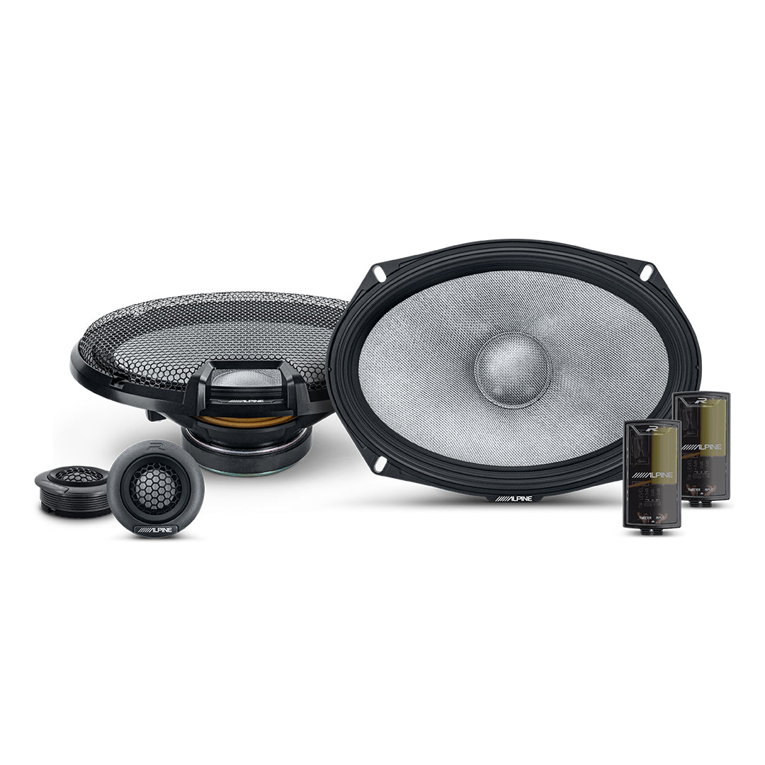 Alpine R2-S69C, R Series 6x9" 2-Way Hi-Res Component Speakers - 300W