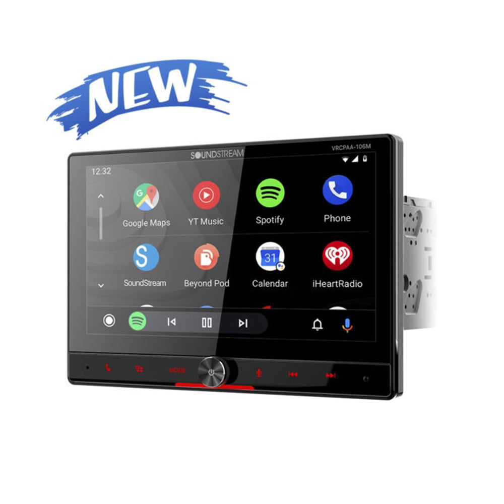 Soundstream VRCPAA-106M, 10.6" Multimedia Receiver w/ CarPlay and Android Auto