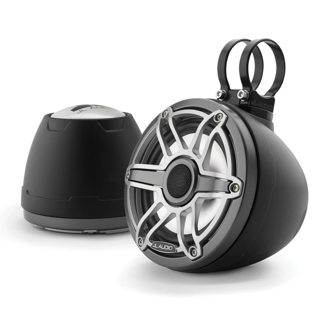 JL Audio M6-650VEX-MB-S-GMTI-I, M6 Series 6.5" VEX Tower Speakers with LED Lights