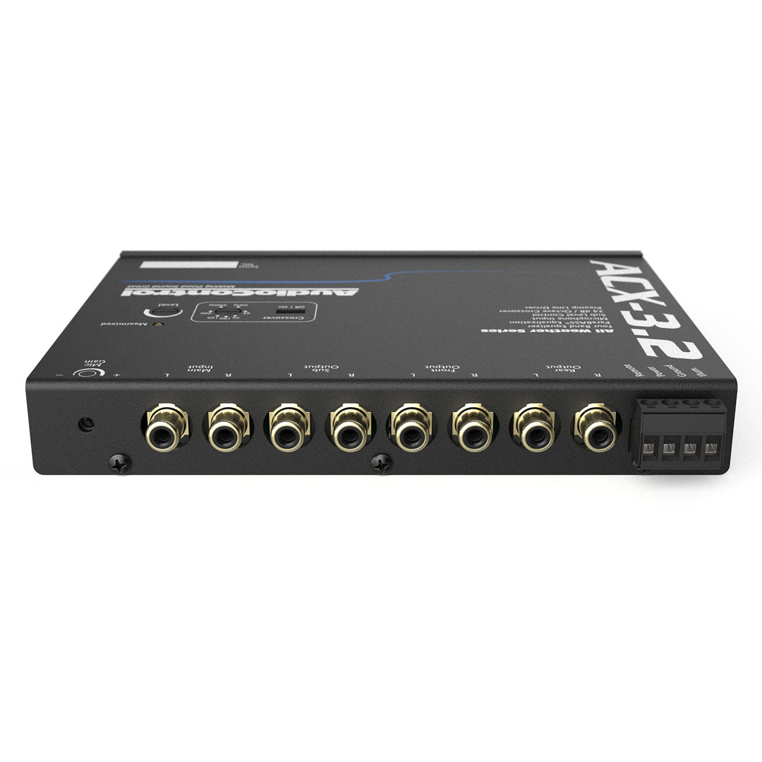 AudioControl ACX-3.2, 4 Band Stereo Graphic All Weather Equalizer & Crossover w/ Paging Mic