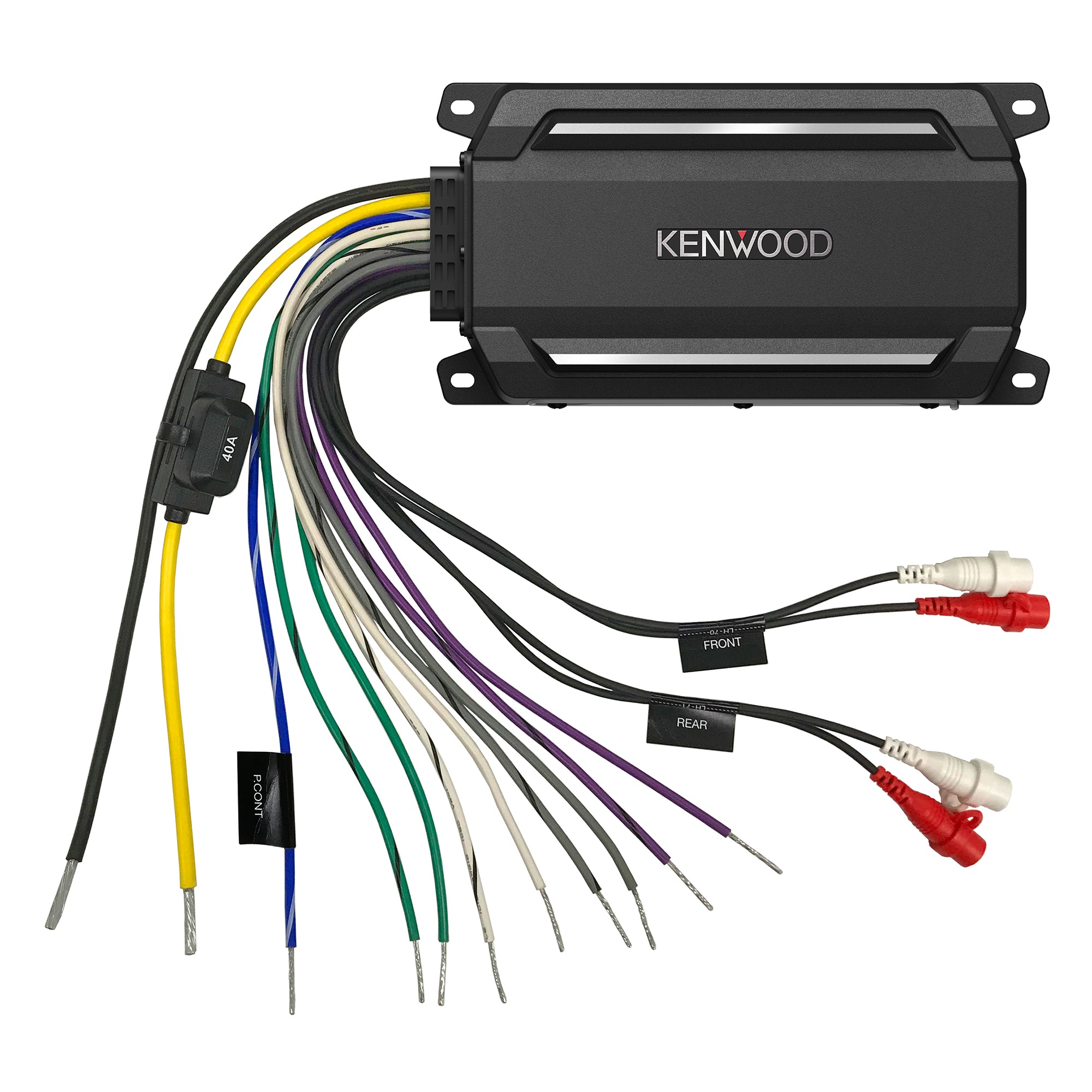 Kenwood KAC-M5014, 4 Channel Marine / Powersports Amplifier - 50 Watts RMS x 4