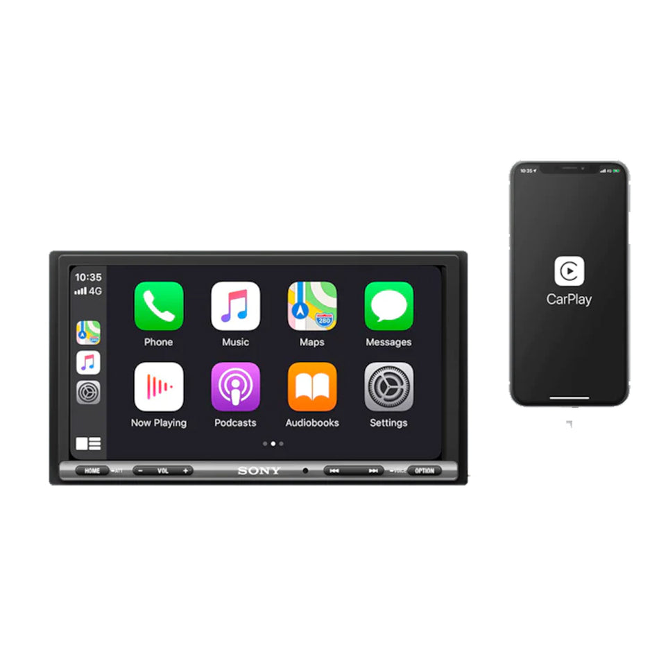 Sony XAV-AX150, 6.95" Digital Multimedia Receiver Player w/ CarPlay and Android Auto
