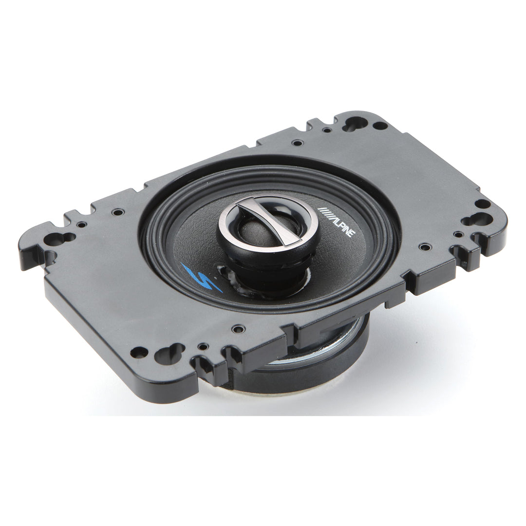 Alpine S-S40, S-Series 4" / 4x6" 2-Way Coaxial Car Speakers, 140W (Pair)