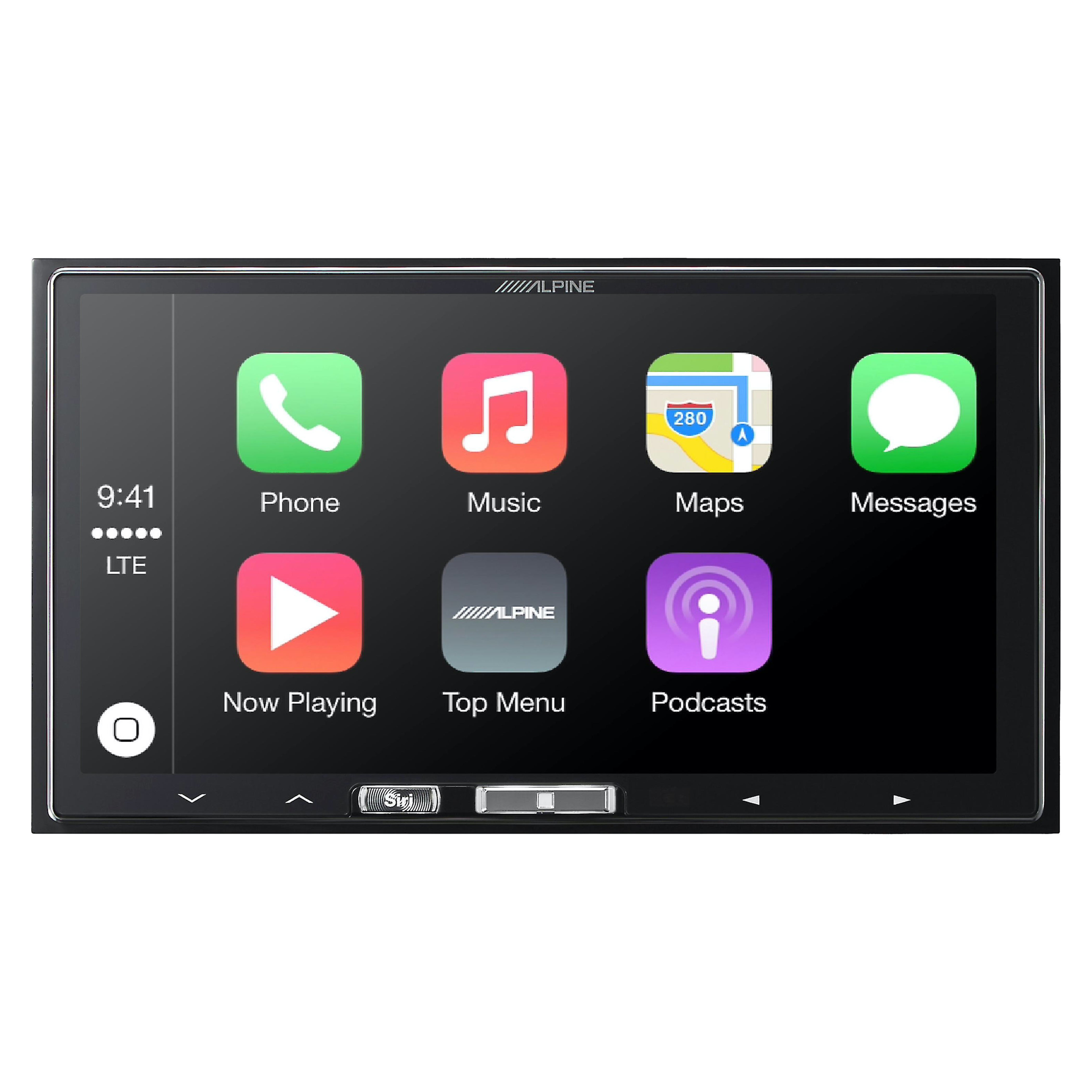 Alpine iLX-107, 7" Double-Din Mechless Receiver w/ Wireless CarPlay