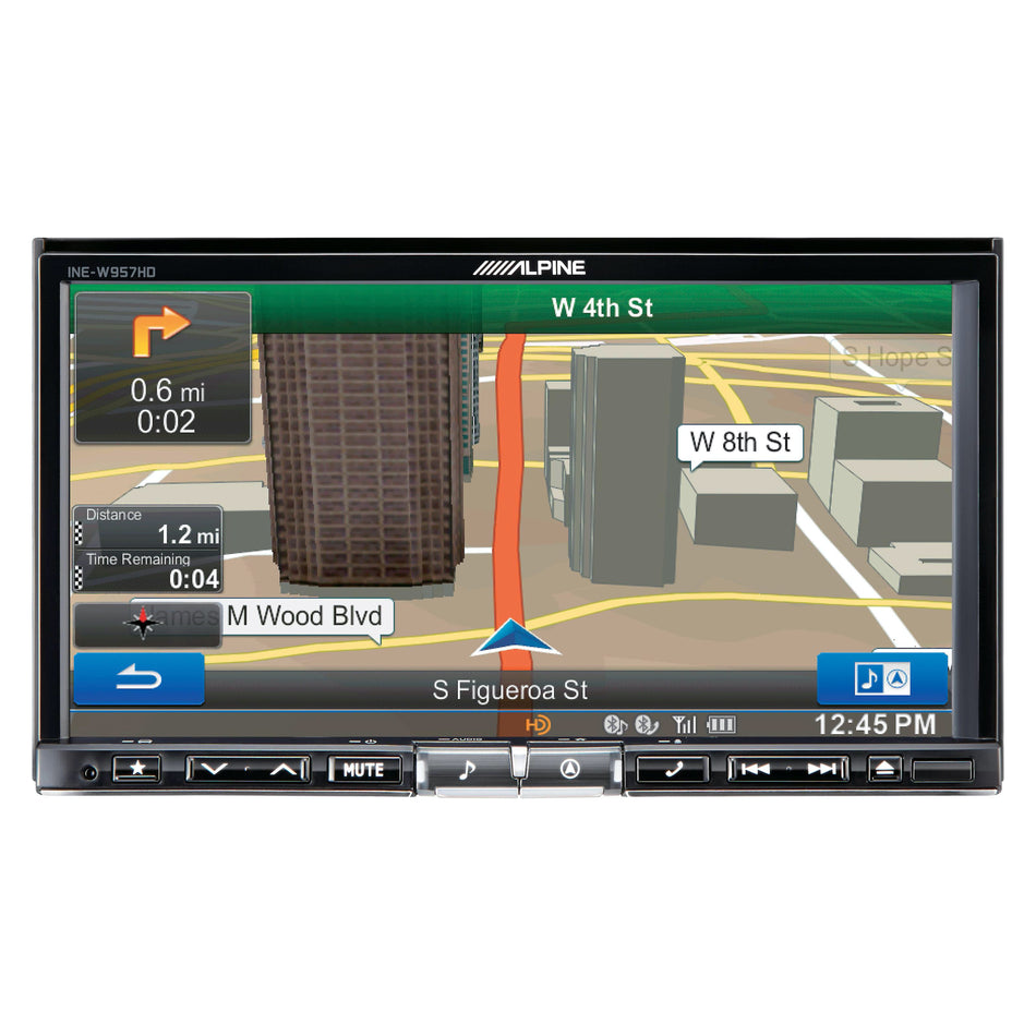 Alpine INE-W957HD, Double-Din Car Multimedia Receiver with 7" Screen and GPS Navigation
