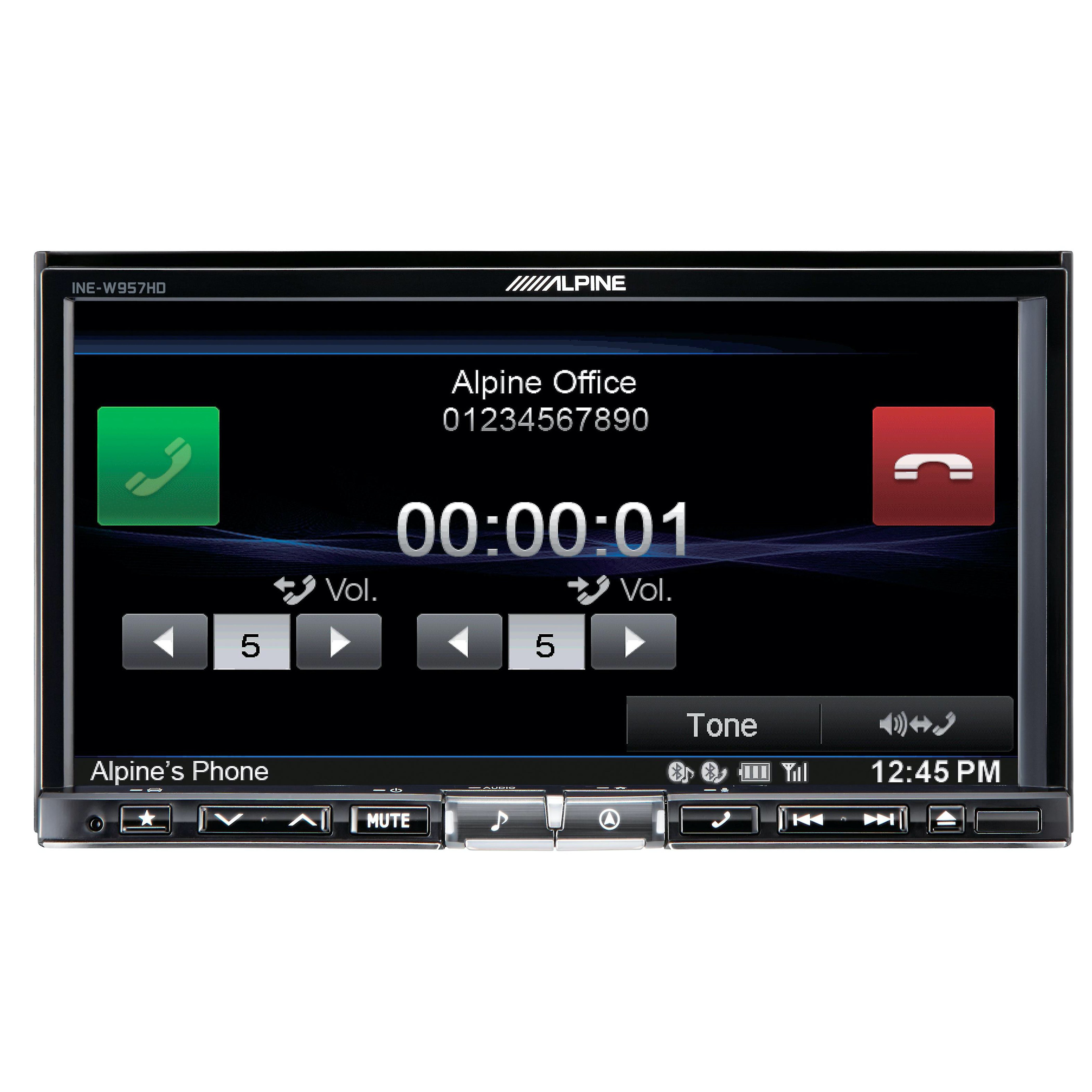 Alpine INE-W957HD, Double-Din Car Multimedia Receiver with 7" Screen and GPS Navigation