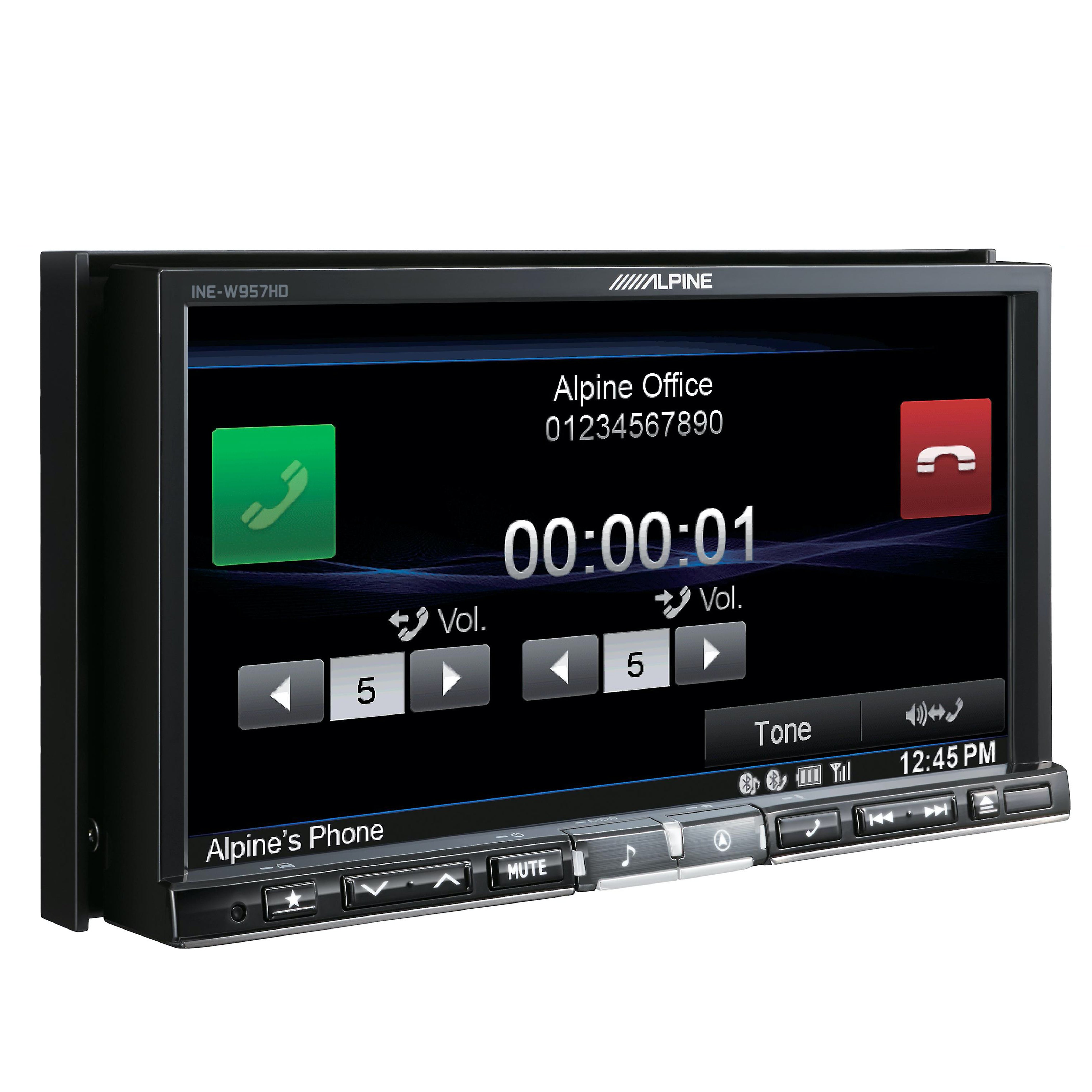 Alpine INE-W957HD, Double-Din Car Multimedia Receiver with 7" Screen and GPS Navigation