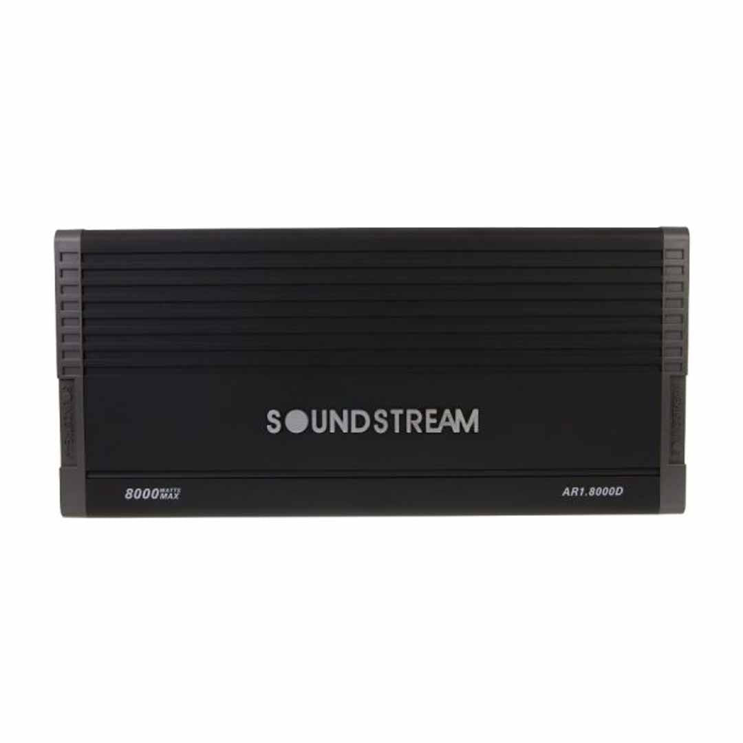 Soundstream AR1.8000D, Arachnid Monoblock Class D Amplifier w/Bass Knob - 8,000W