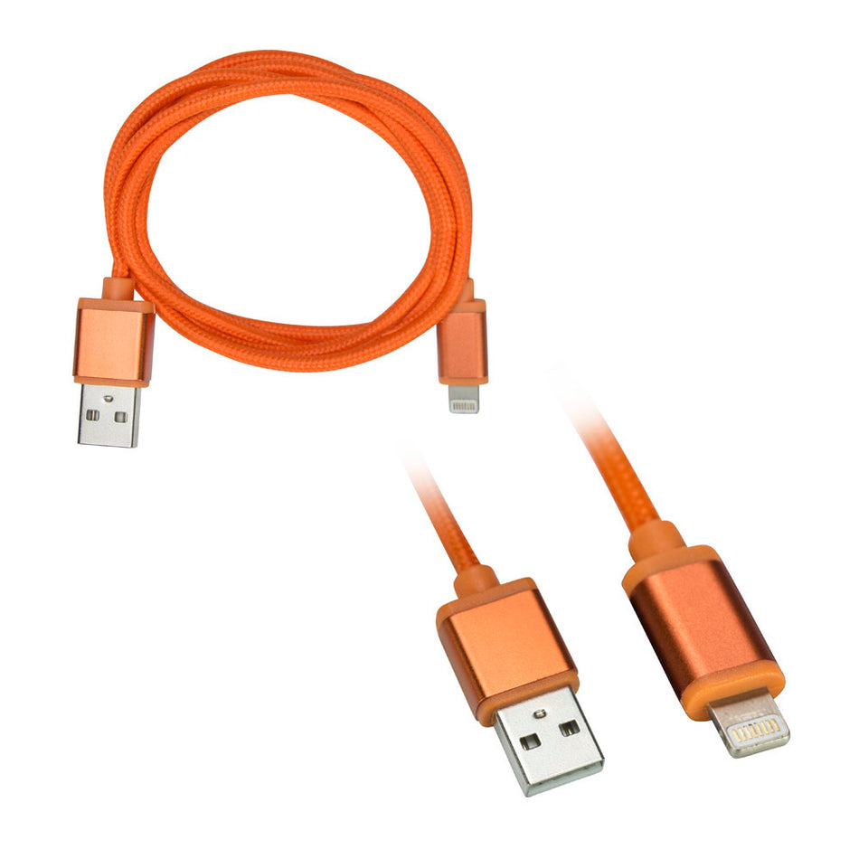 Axxess AX-AX-LTNG-OR, Replacement Lightning Cable - Orange - 3 feet
