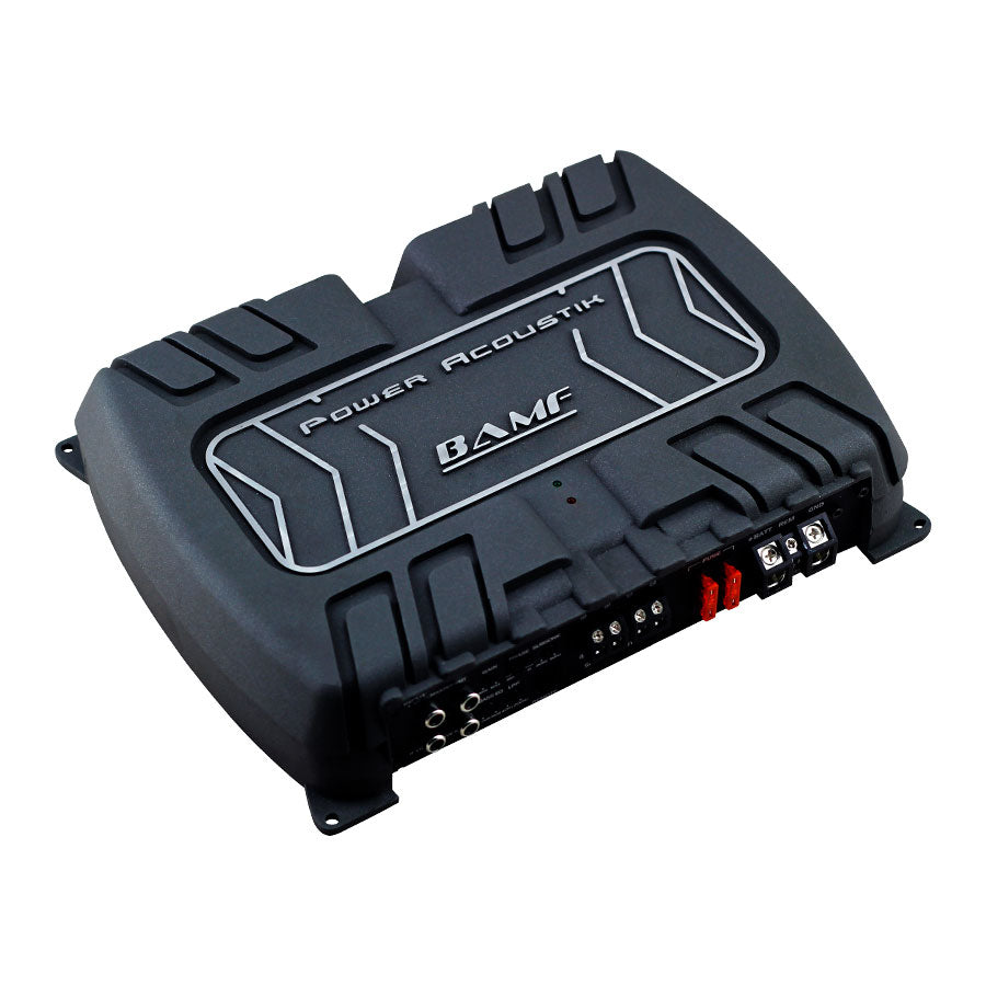 Power Acoustik BAMF1-3000D, Monoblock Class D Die Cast Hi End w/ Bass Remote Amplifier - 3000W