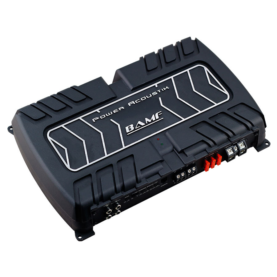Power Acoustik BAMF1-5000D, Monoblock Class D Die Cast Hi End w/ Bass Remote Amplifier - 5000W