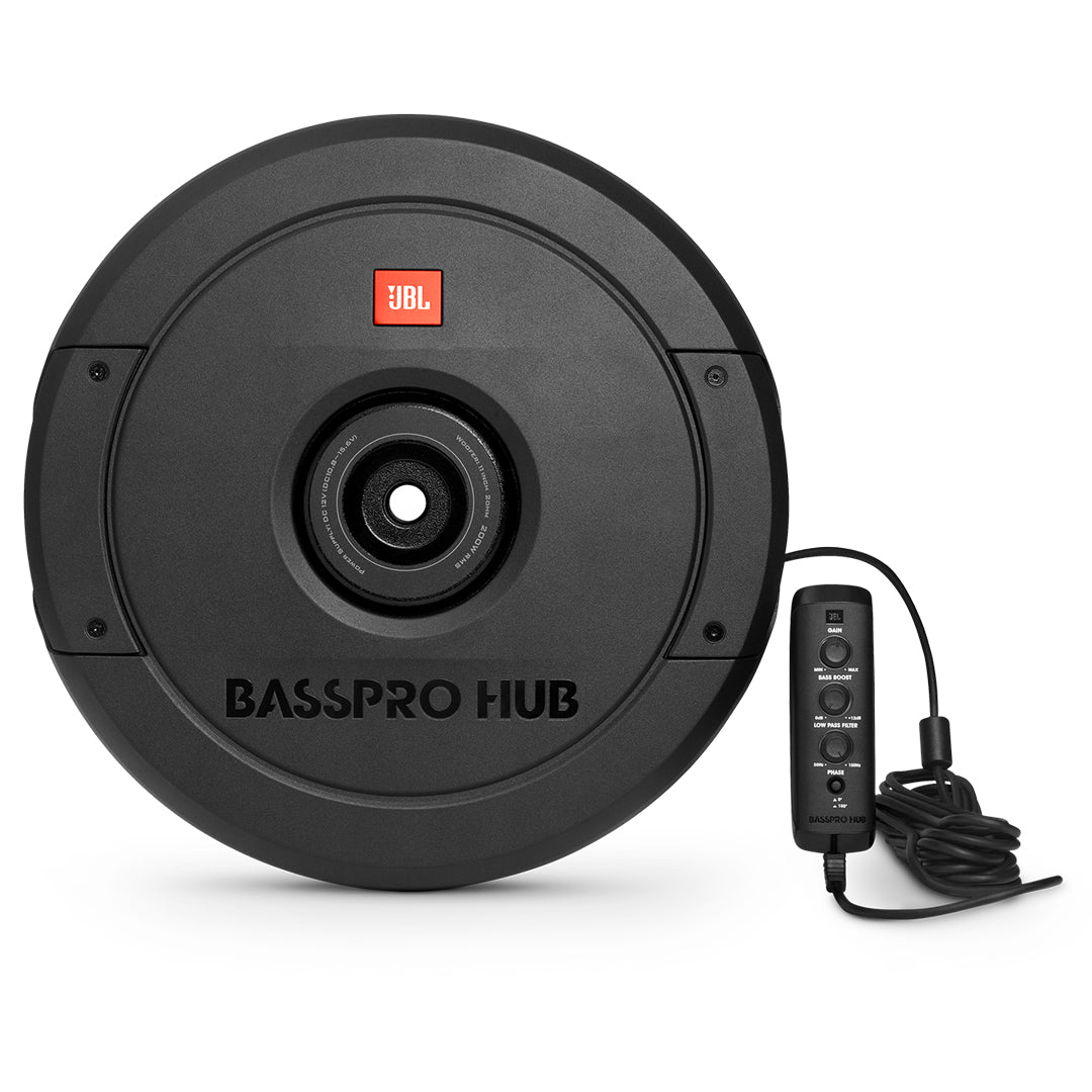 JBL BassPro HubAM, 11" Powered Spare Tire Car Subwoofer System