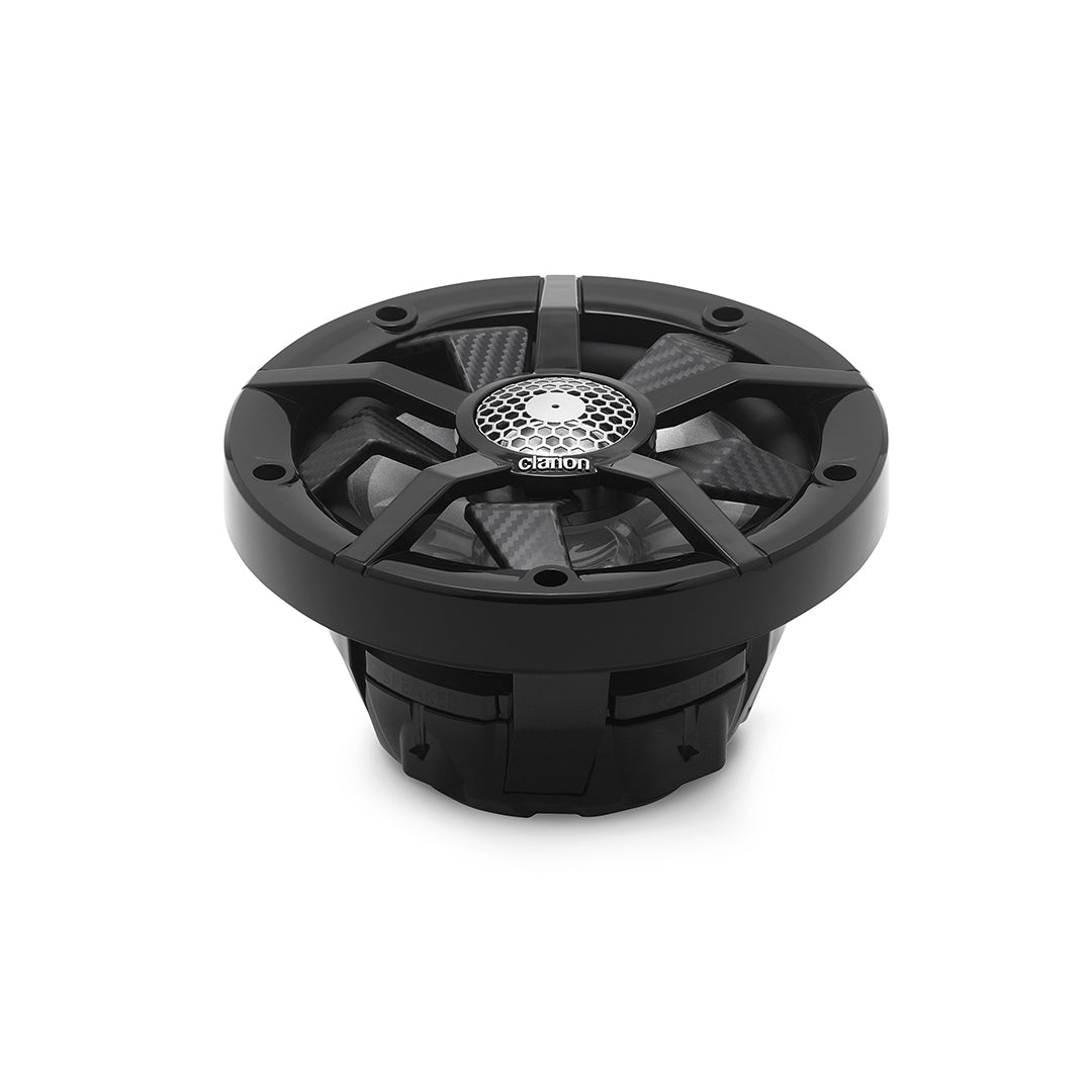 Clarion CM1623RL, 6.5" 2-way Marine Speakers w/ RGB illumination Includes Black & Silver Grilles