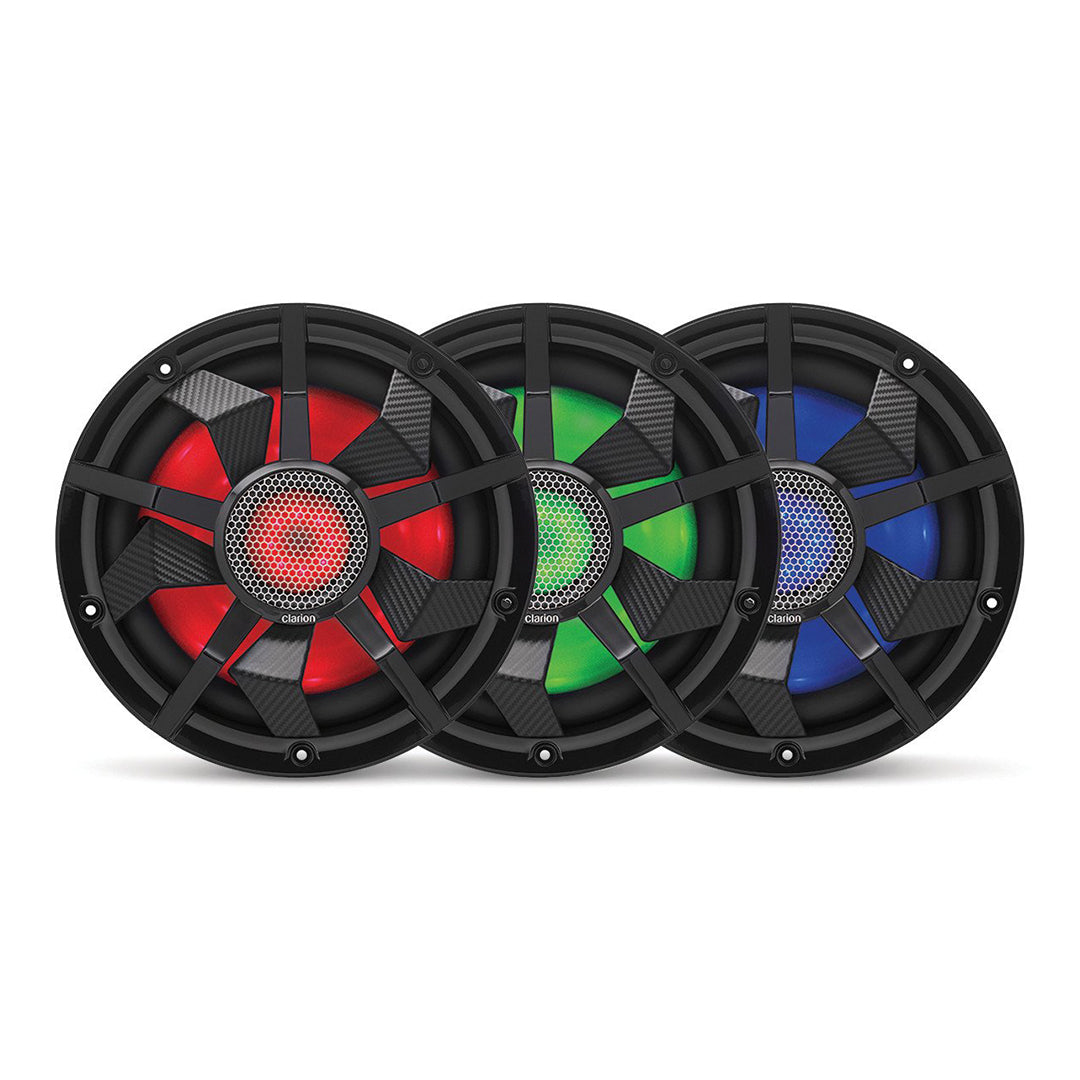 Clarion CM2513WL, 10" DVC 2-Ohm Marine Subwoofer w/ RGB illumination