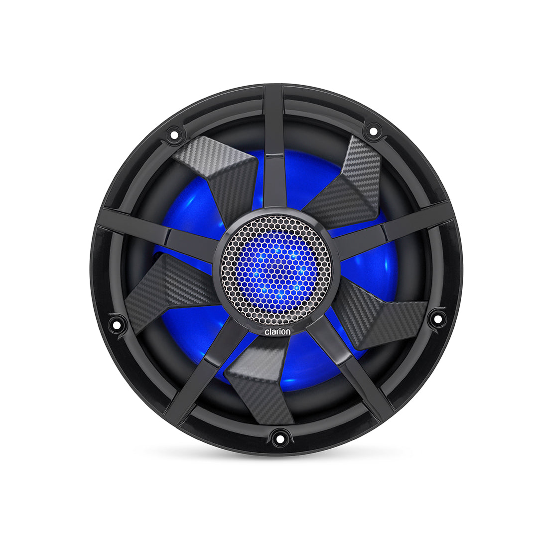 Clarion CM2513WL, 10" DVC 2-Ohm Marine Subwoofer w/ RGB illumination