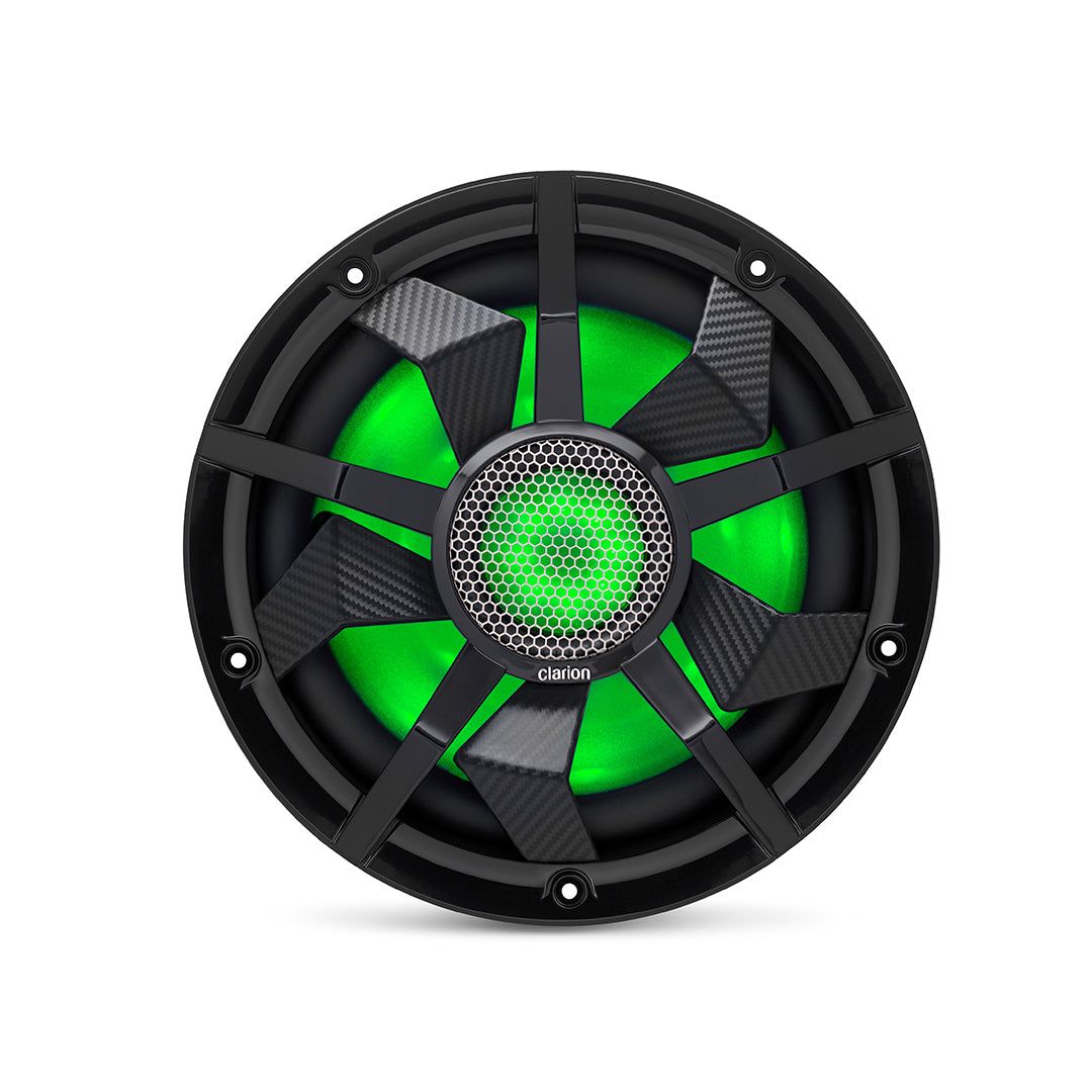 Clarion CM2513WL, 10" DVC 2-Ohm Marine Subwoofer w/ RGB illumination