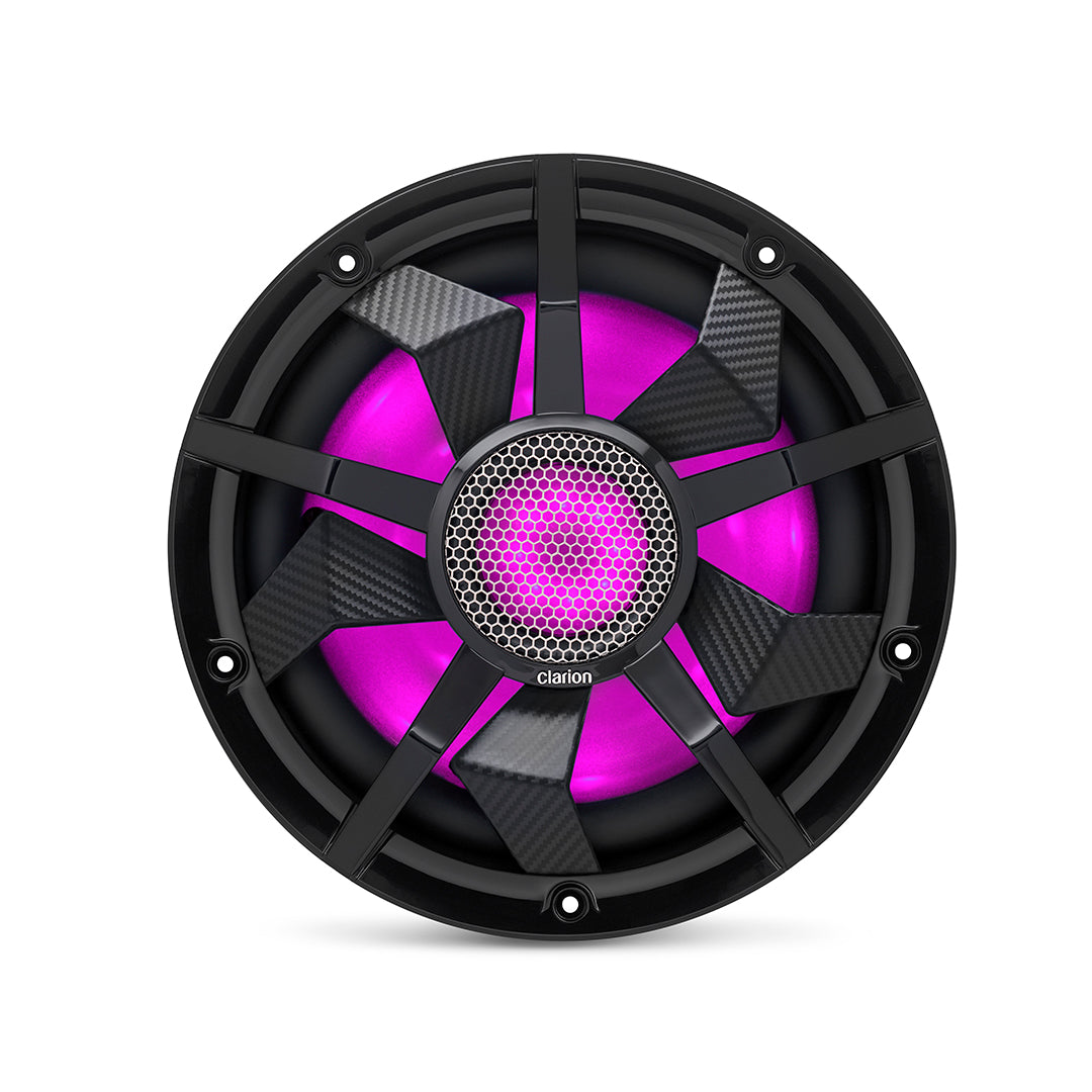 Clarion CM2513WL, 10" DVC 2-Ohm Marine Subwoofer w/ RGB illumination