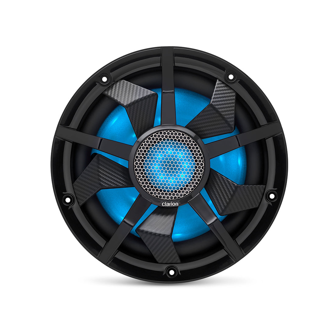 Clarion CM2513WL, 10" DVC 2-Ohm Marine Subwoofer w/ RGB illumination