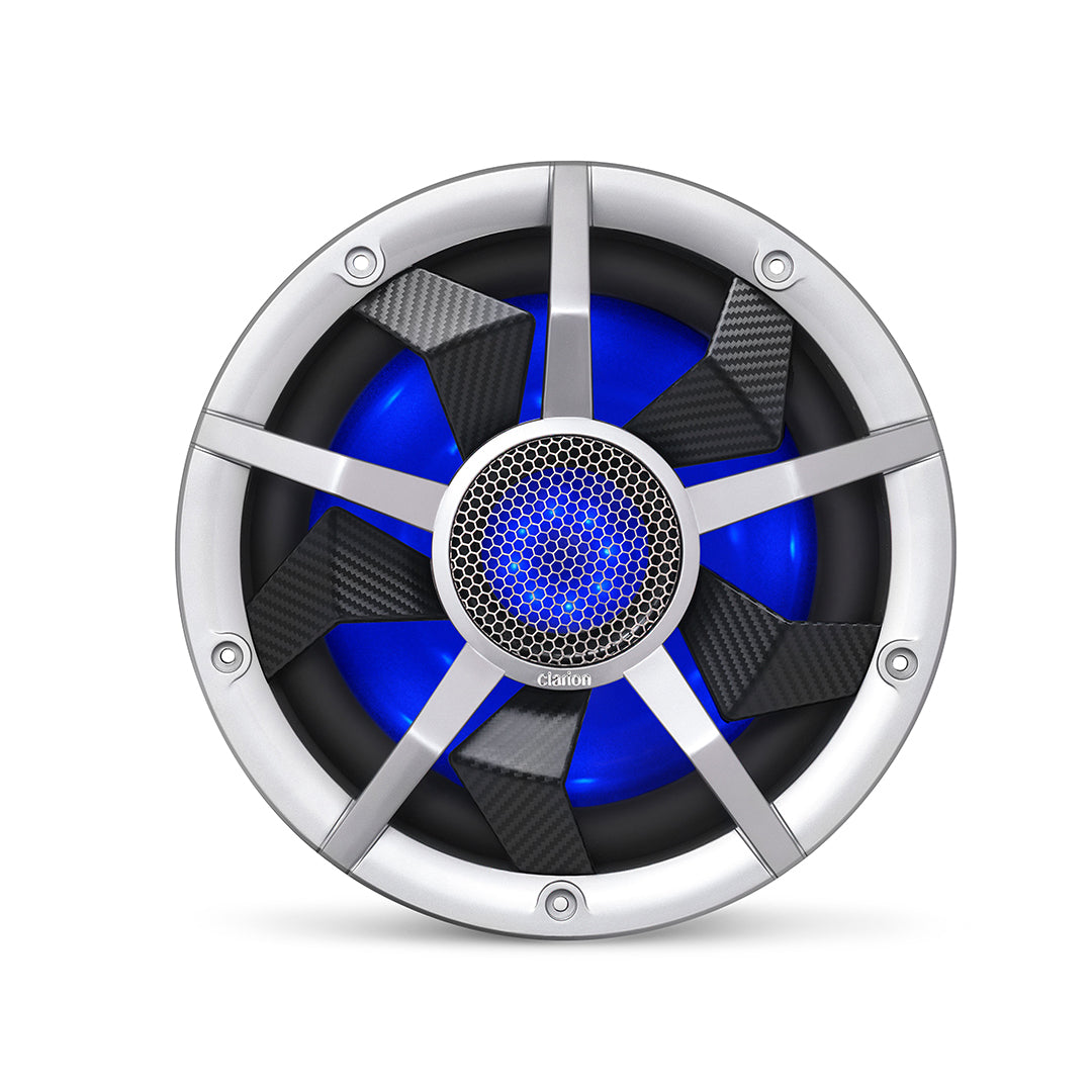 Clarion CM2513WL, 10" DVC 2-Ohm Marine Subwoofer w/ RGB illumination